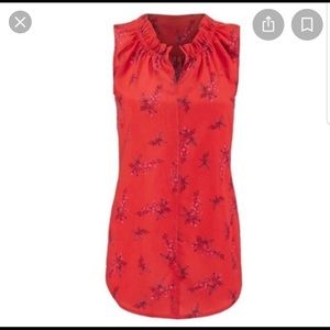 CAbi Sz S sleeveless tank in red. Worn once!